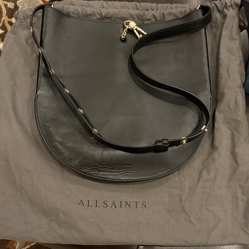 All Saints Black Crossbody Bag